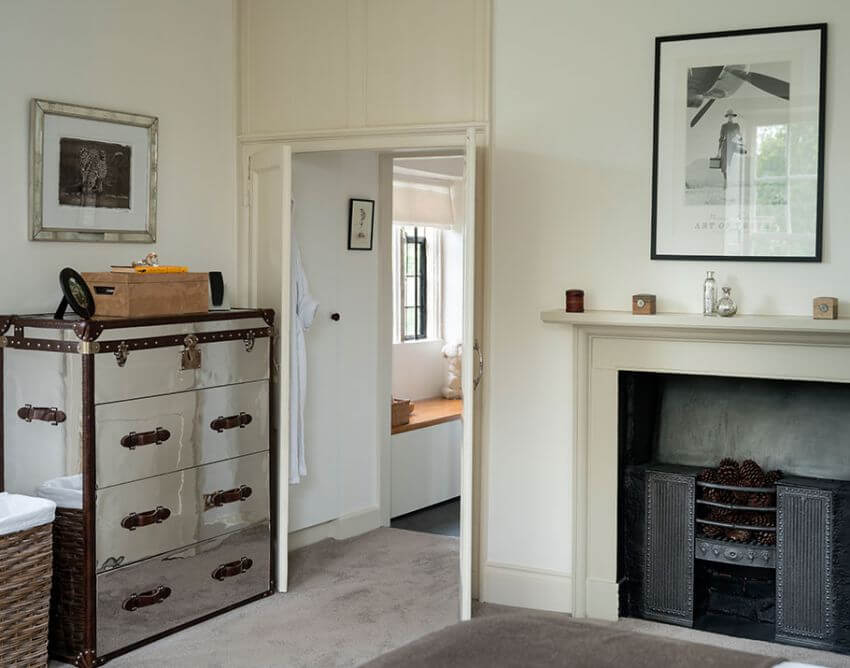 Bedroom 2 - Original Fireplace and Stylish Chest of Draws